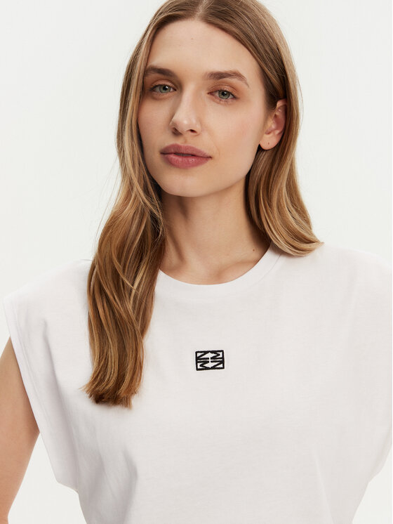 Noisy May Noisy May T-Shirt Speedy 27033493 Biały Regular Fit