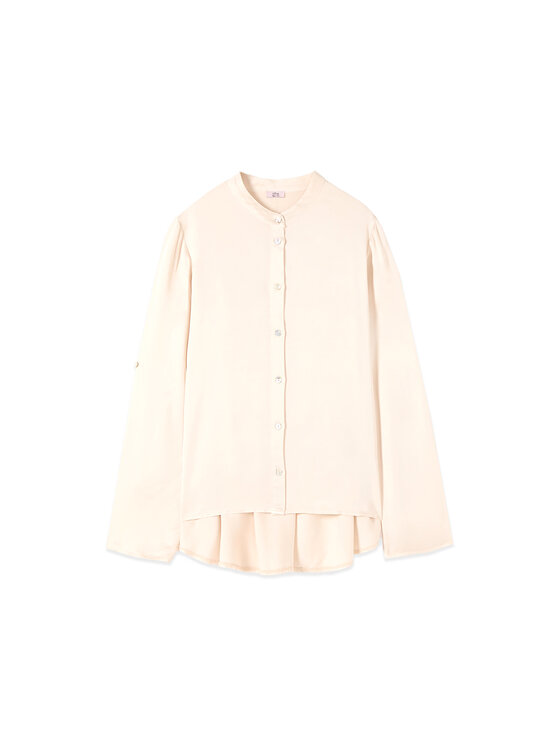 Oltre Oltre Koszula 5064R003082N002 Biały Baggy Fit