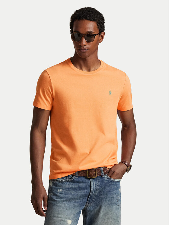 Polo Ralph Lauren Polo Ralph Lauren Póló 710671438457 Narancssárga Custom Slim Fit