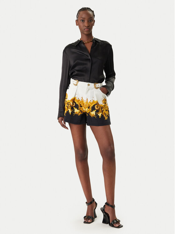 Versace Jeans Couture Versace Jeans Couture Шорти от плат 80HAD55P ES163 Бял Straight Fit