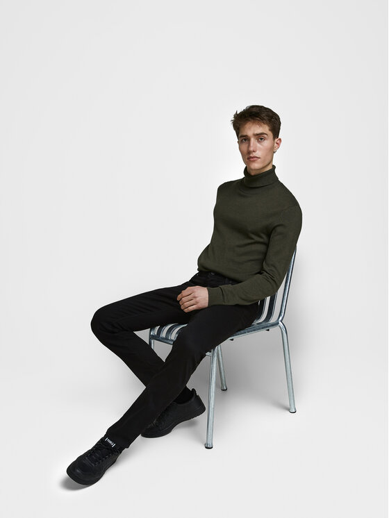 Jack&Jones Jack&Jones Τζιν Glenn Felix 12113450 Μαύρο Slim Fit
