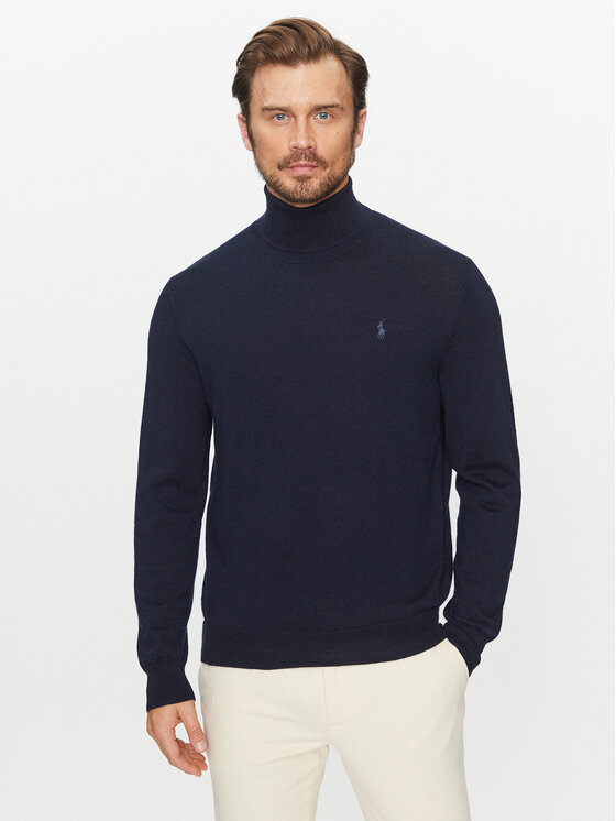 Polo Ralph Lauren Bluză cu gât 710876851005 Bleumarin Slim Fit