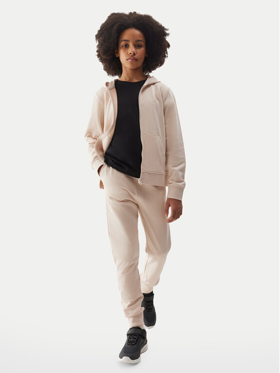 4F 4F Jogginghose 4FJWSS24TTROF587 Beige Regular Fit