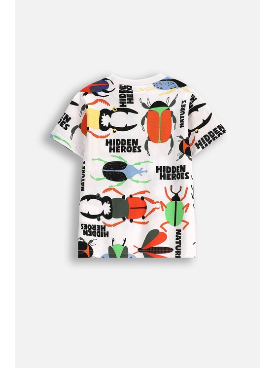 Coccodrillo Coccodrillo T-Shirt WC5143201SBK-001 Biały Regular Fit