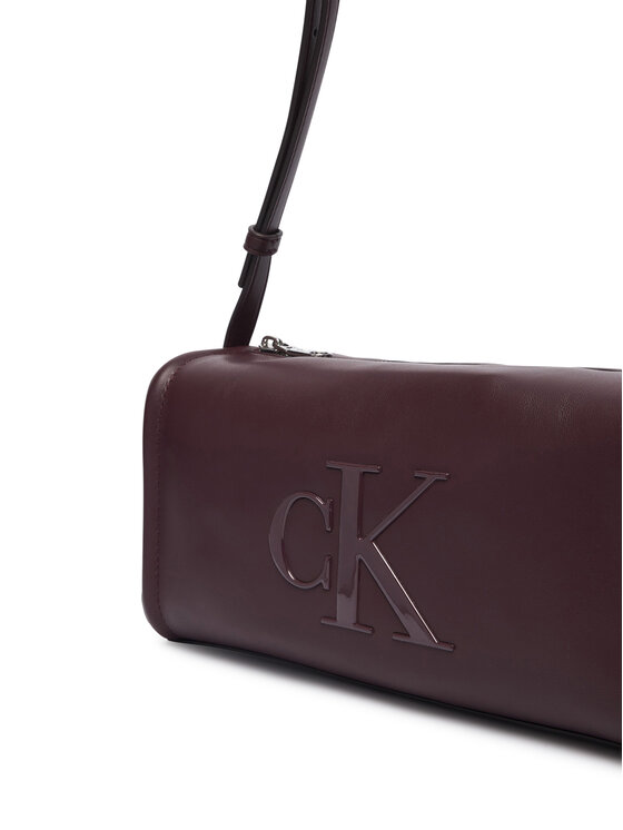 Calvin Klein Calvin Klein Rankinė Bold Ck Slouchy Shoulder Bag LV04F3894G Tamsiai ruda