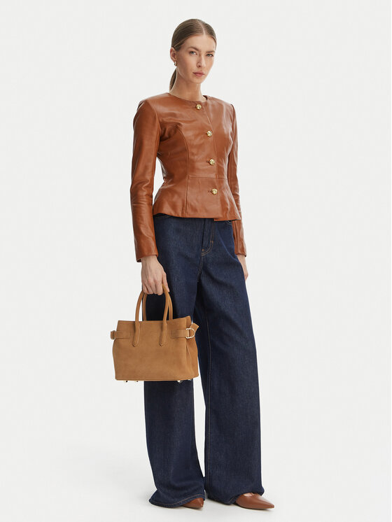 Marciano Guess Marciano Guess Giacca di pelle G6GL02 L0083 Marrone Regular Fit