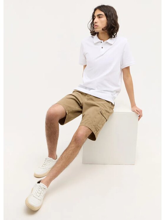 Mustang Mustang Pantaloncini di tessuto CHICAGO SHORTS Z Beige Regular Fit