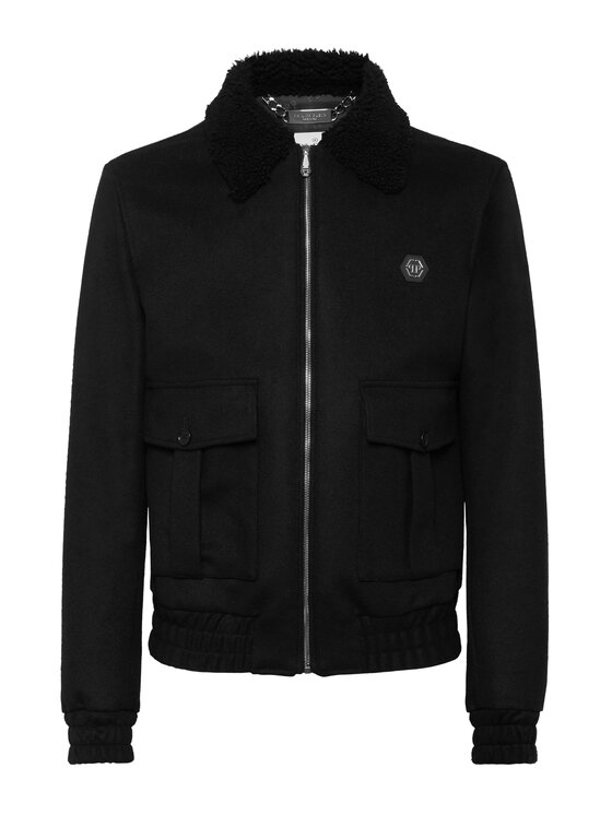 PHILIPP PLEIN PHILIPP PLEIN Kurtka puchowa 25523 Czarny Regular Fit