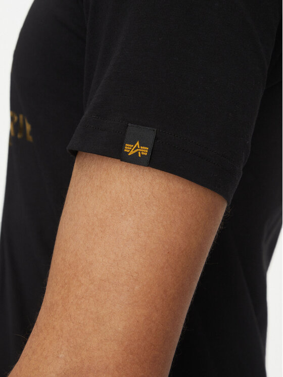 Alpha Industries Alpha Industries Tričko AI.100501FP-583-4XL Čierna Basic Fit