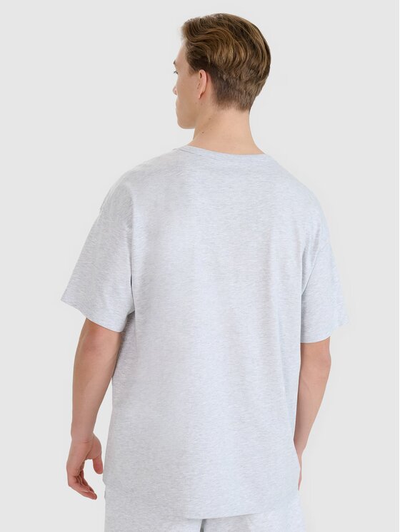 4F 4F T-shirt 4FWSS25TTSHU1972-27M Grigio Oversize