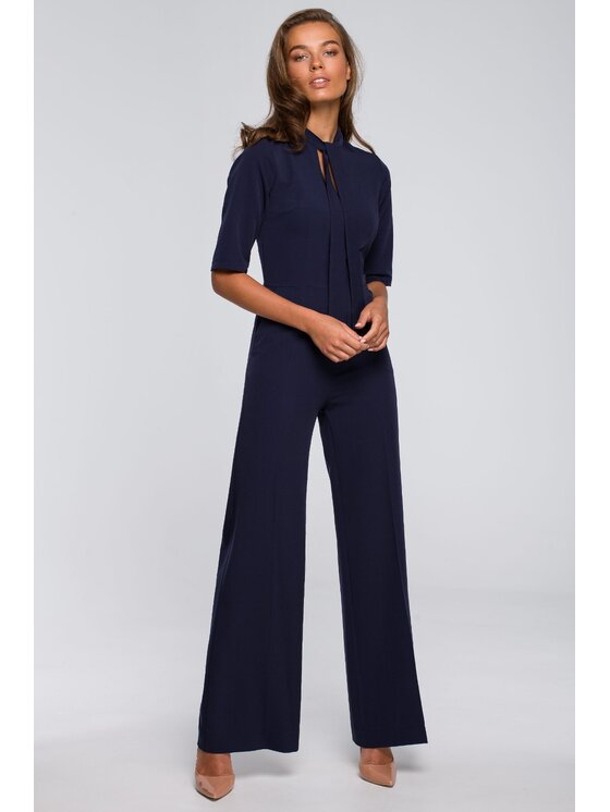 Stylove Stylove Kombinezon S243 Granatowy A-Line Fit