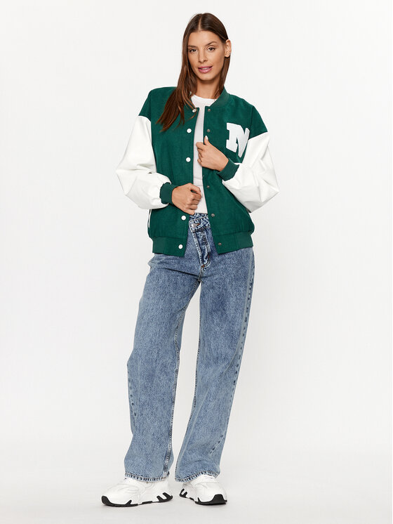 Noisy May Noisy May Μπόμπερ μπουφάν Ocean 27028587 Πράσινο Relaxed Fit