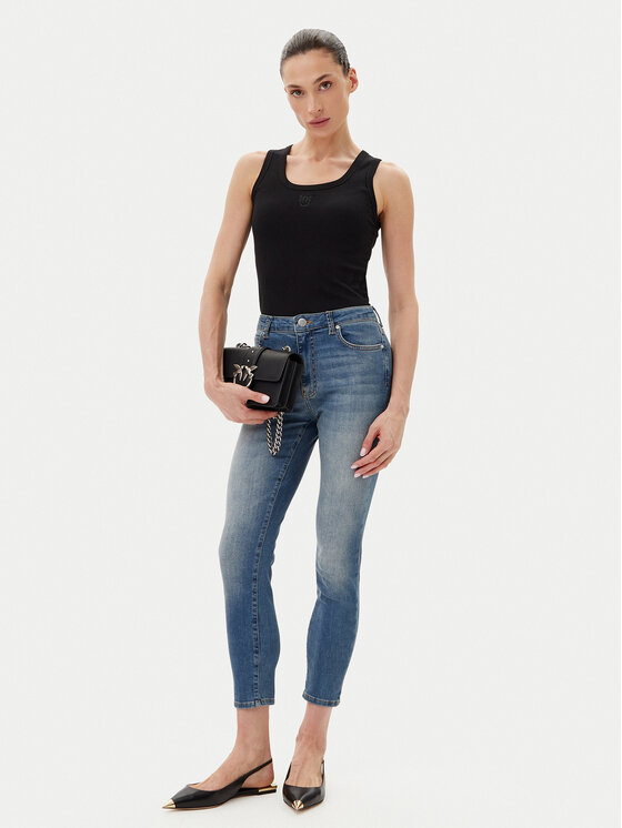 PINKO PINKO Top 100807 A2OF Czarny Regular Fit