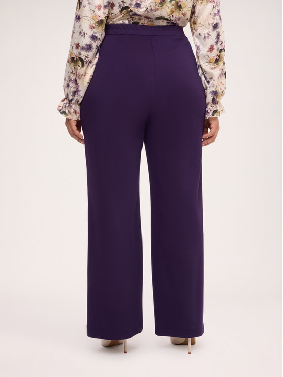 Fiorella Rubino Fiorella Rubino Spodnie materiałowe P853L002662N029 Fioletowy Flared Fit