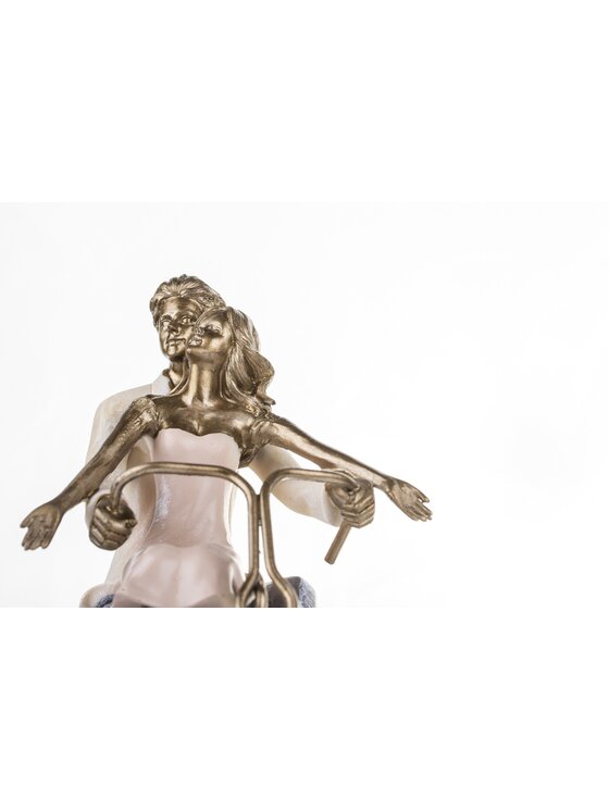 MIAhome MIAhome Figurka PARA na rowerze Złoty