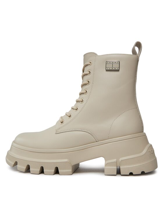 Tommy Jeans Tommy Jeans Traperid Tjw Chunky Leather Boot EN0EN02503 Beež