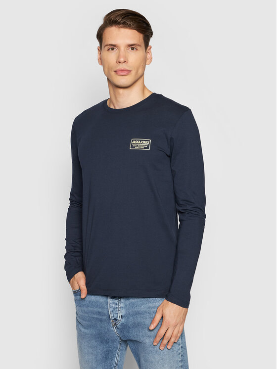 Jack&Jones Longsleeve Archie 12193726 Granatowy Standard Fit Modivo.pl