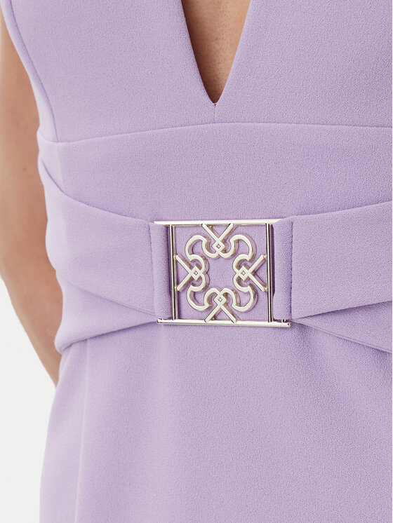 Rinascimento Rinascimento Koktejlové šaty CFC0123769003 Fialová Regular Fit