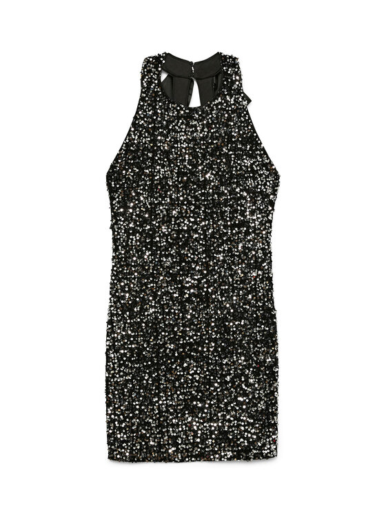 Vero Moda Vero Moda Koktejlové šaty Bella 10335720 Černá Slim Fit