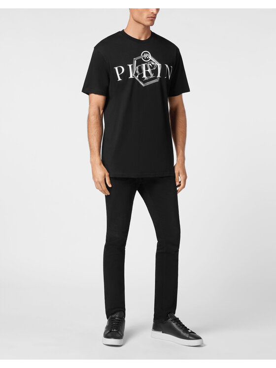 PHILIPP PLEIN PHILIPP PLEIN Tričko 9423 Čierna Regular Fit