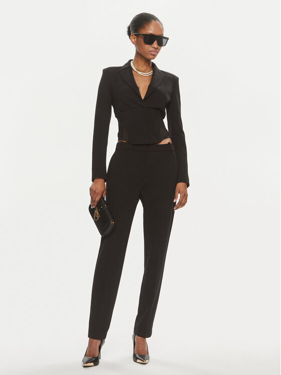 PINKO Pinko Sakoi Goldrake Giacca . 101717 A13E Crna Slim Fit