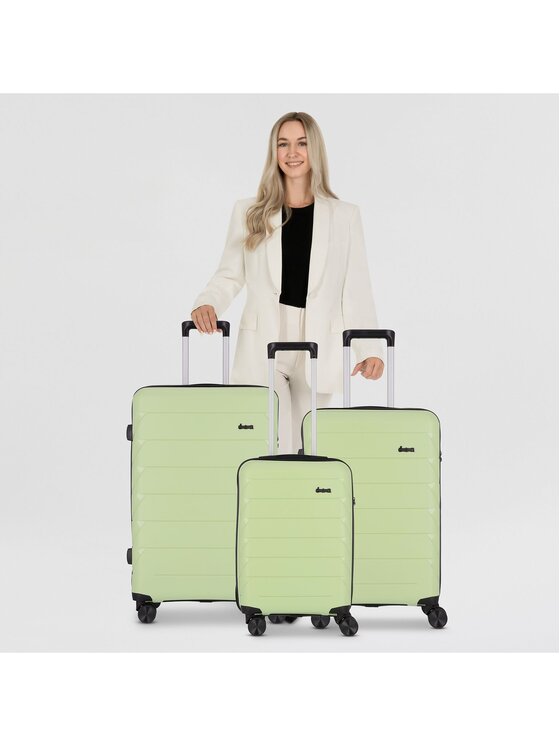 D&N D&N Komplet walizek 310024 Zielony