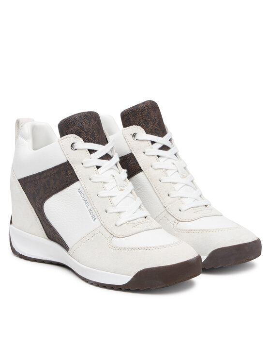 MICHAEL Michael Kors MICHAEL Michael Kors Sneakersy Nikko S2 Wedge Trainer 43F6NKFS4S Bílá