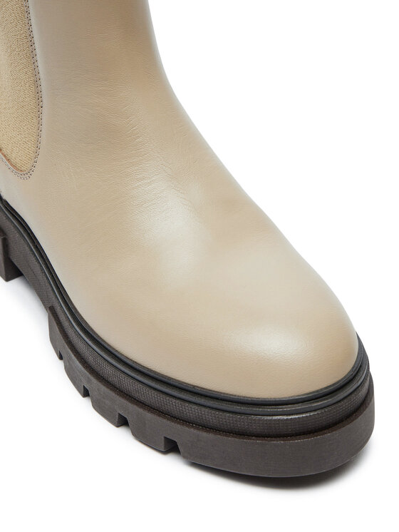 Tommy Hilfiger Tommy Hilfiger Боти тип челси Monochromatic Chelsea Boot FW0FW06730 Бежов