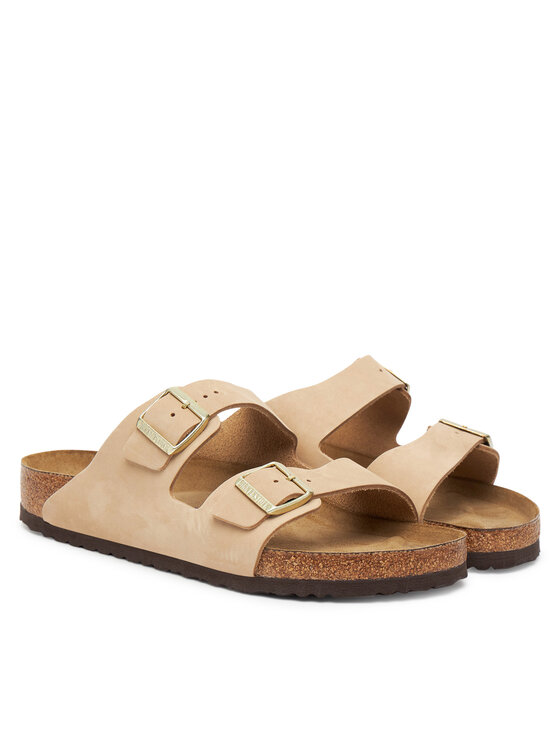 Birkenstock Birkenstock Klapki Arizona Sfb 1019013 Beżowy