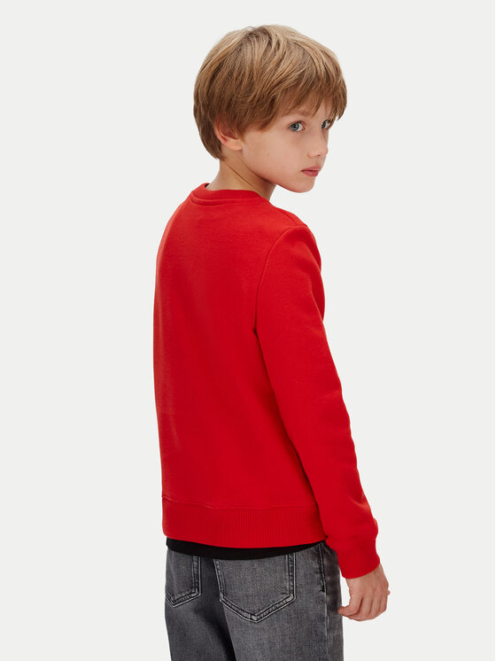 Calvin Klein Jeans Calvin Klein Jeans Bluză Mono Mini Badge IU0IU00570 Roșu Regular Fit