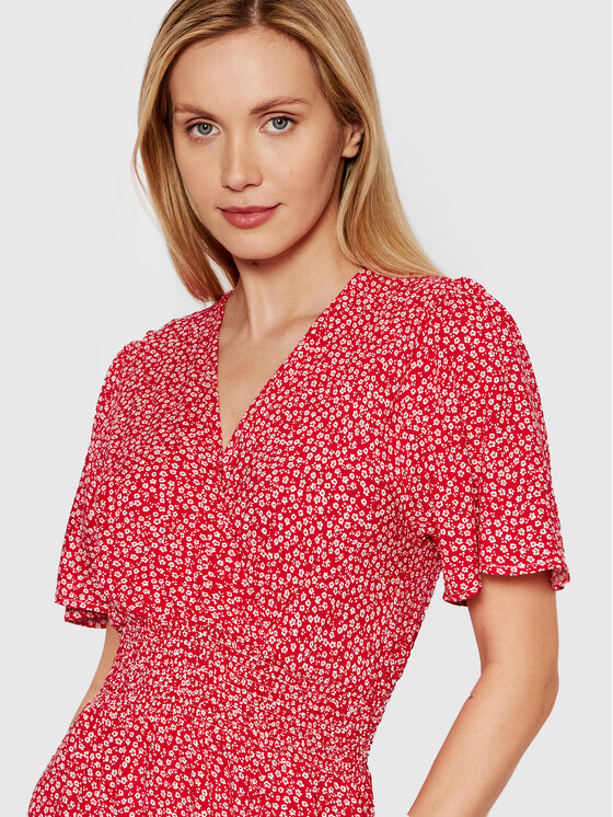 DeeZee DeeZee Vestito estivo Phoenix SUDT0022 Rosso Regular Fit