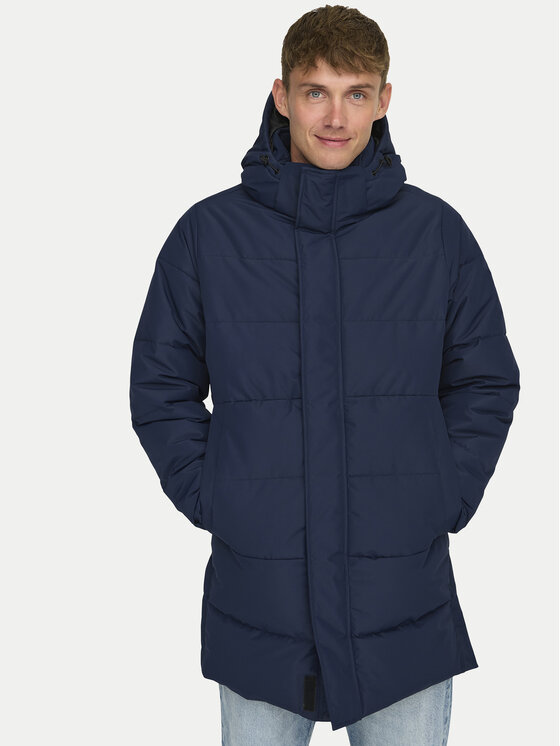 Only & Sons Only & Sons Zimní bunda 22020156 Tmavomodrá Regular Fit