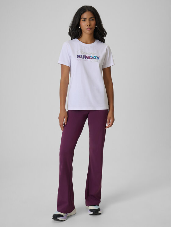 4F 4F T-Shirt AFTERLIGHT Biały Regular Fit