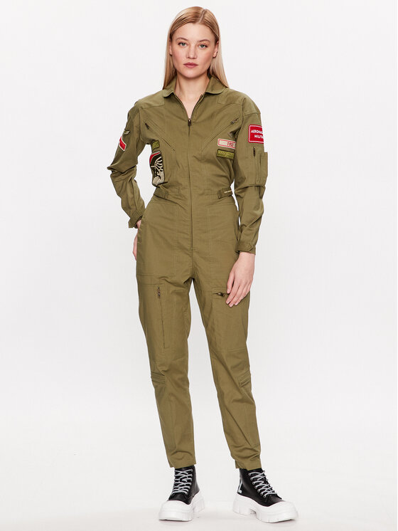 Aeronautica Militare Jumpsuit 231TU121DCT3120 Gr n Regular Fit Modivo.at