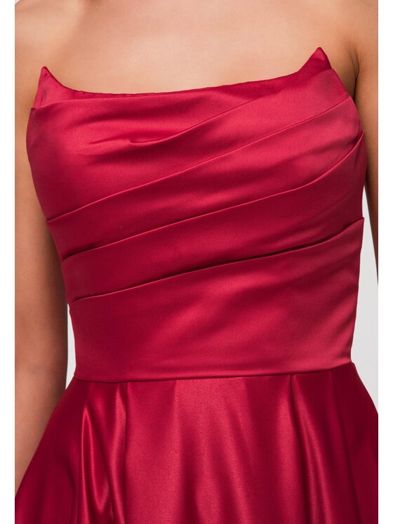 Ombre Ombre Sukienka wieczorowa LA-OM-DLR352 Czerwony A-Line Fit