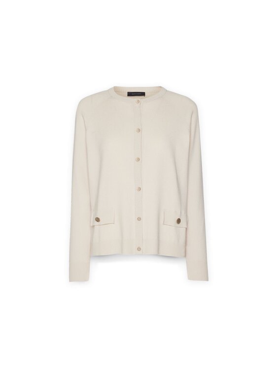 Elena Mirò Elena Mirò Cardigan M442Z000570N002 Bianco Regular Fit
