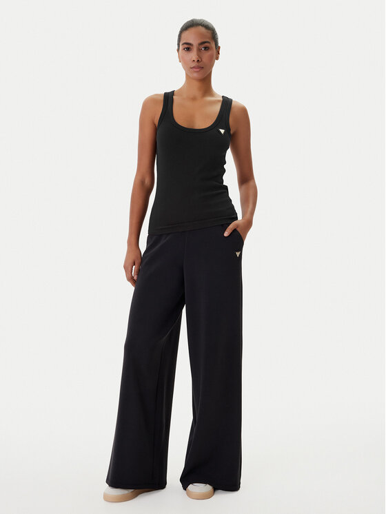 Guess Guess топ V4YP06 cK8RT2 Тъмнокафяв Regular Fit