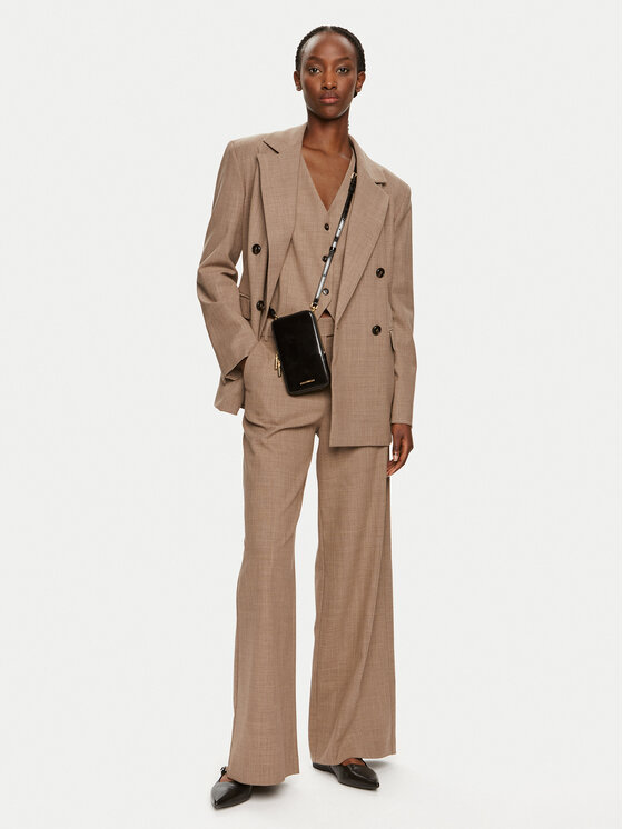 MAX&Co. MAX&Co. Штани з тканини Vacanze 2426136022200 Коричневий Regular Fit