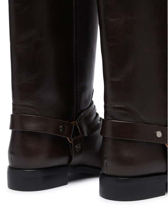 PINKO PINKO Jojikų batai Cheval 01 SD0583P001 Tamsiai ruda