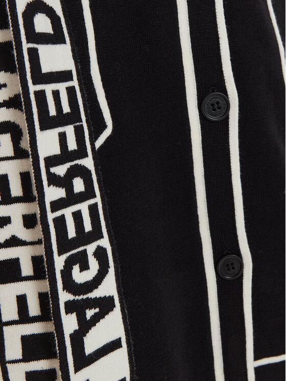 KARL LAGERFELD KARL LAGERFELD Kardigan 240W2020 Crna Regular Fit
