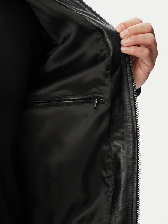 JOOP! JOOP! Bőrkabát Clouson 80100851 Fekete Regular Fit