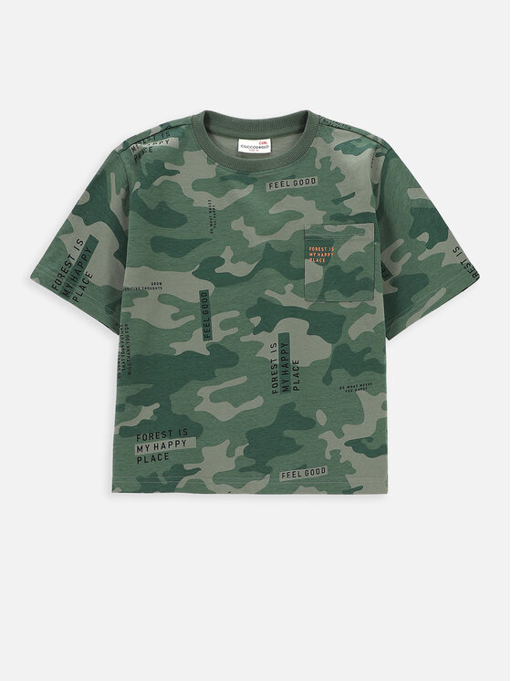 Coccodrillo Coccodrillo Tricou WC4143203NAK Verde Regular Fit