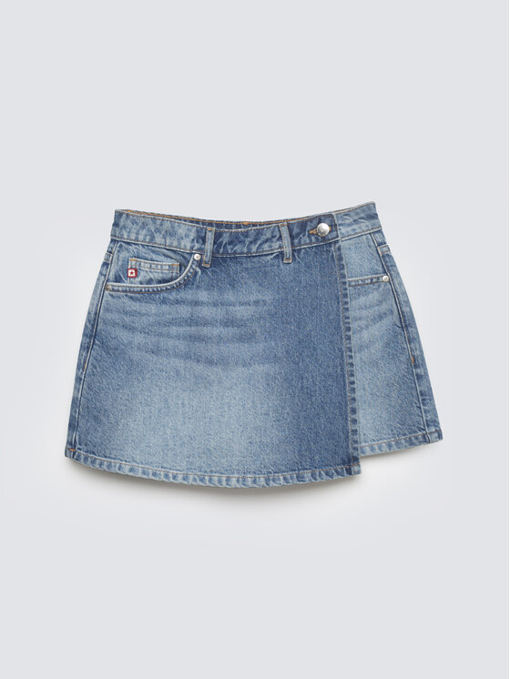 BIG STAR BIG STAR Szorty jeansowe JUNI Niebieski Basic Fit