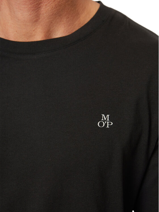 Marc O'Polo Marc O'Polo Pikkade varrukatega T-särk B21 2012 52210 Must Regular Fit