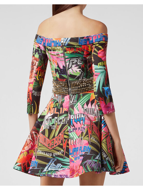 PHILIPP PLEIN PHILIPP PLEIN Sukienka wieczorowa 30941 Kolorowy