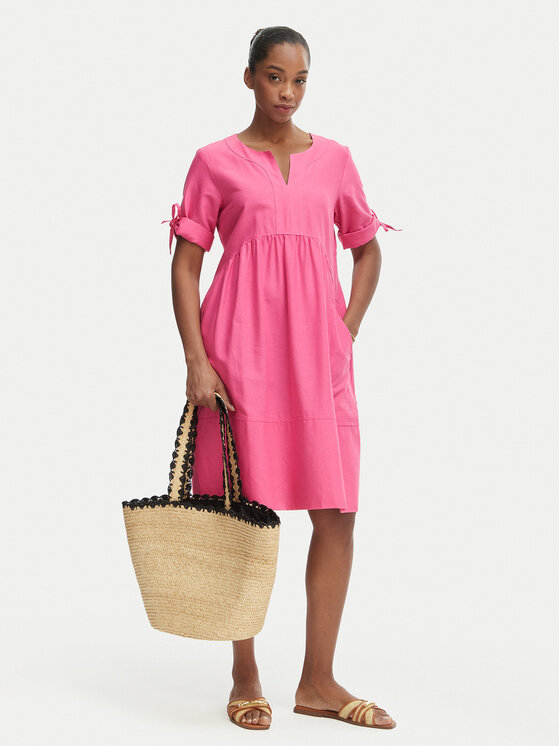 Iconique Iconique Vestito estivo Jade IC26-077 Rosa scuro Relaxed Fit