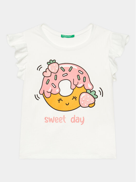 United Colors Of Benetton United Colors Of Benetton Pižama 30960P04R Bela Regular Fit