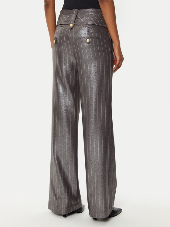 Babylon Babylon Spodnie materiałowe E00093 Szary Regular Fit