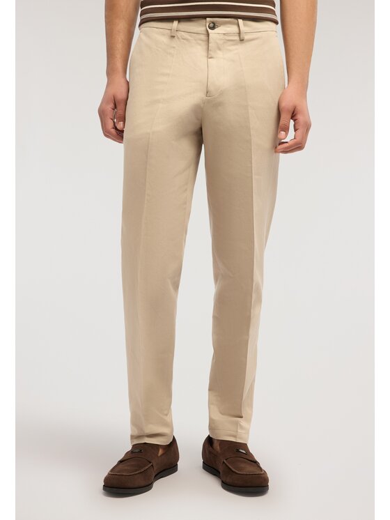 Trussardi Trussardi Spodnie materiałowe P027M000119N012 Kremowy Regular Fit