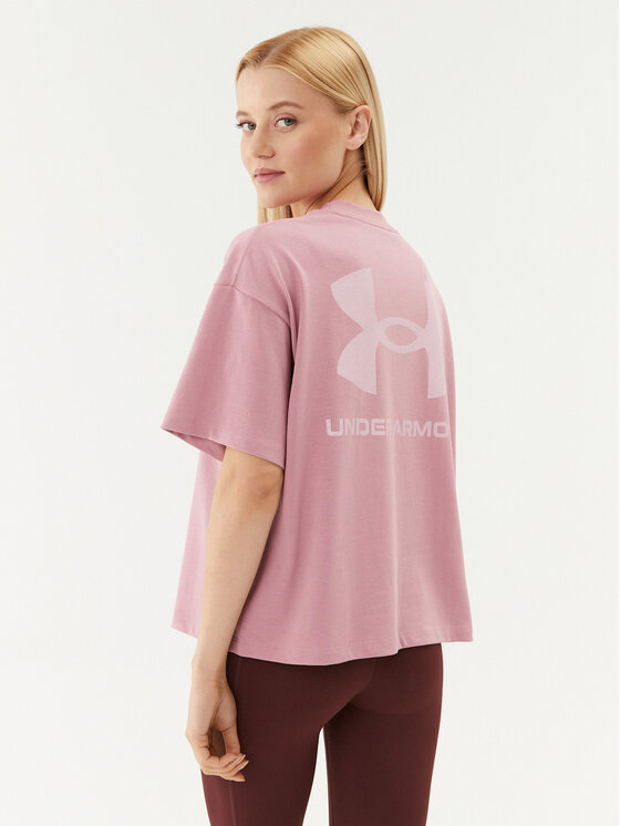 Under Armour Under Armour Majica Ua W Logo Lc Oversized Hw Ss 1379948 Roza Loose Fit